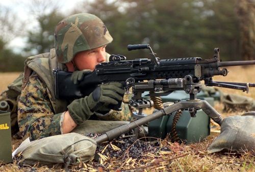 M249SAWによる威力偵察