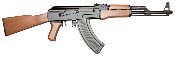 ヨルムンガンド：AK47　マガジンの側面に補強用のリブが施されている